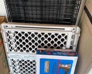 dog gates, kennels