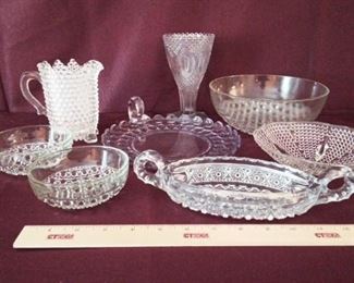 Hobnail Style Glass Collection
