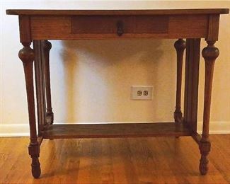 Oak Table W Drawer Upcycle Alert
