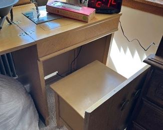 Vintage Kenmore sewing machine and cabinet with stool