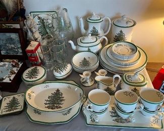 Spode "Christmas Tree" dish set