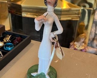 TP Ceramiche Poli signed nurse figure 