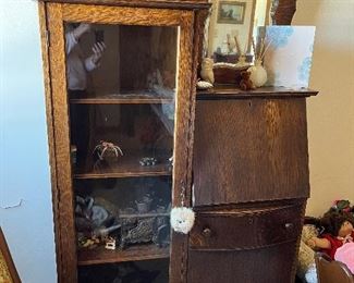 Antique side by side secretary 