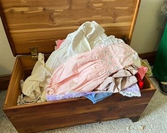 filled with doll clothes!