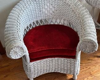 Antique Merikord wicker chair