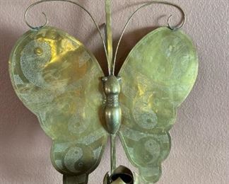 Brass Butterfly Wall Sconce