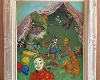 Jon Taylor Circus Clown Painting