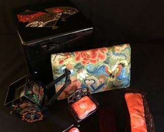 Vintage Embroidered Clutch Doll Furniture