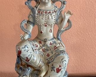 Heavy Ceramic Asian Statue