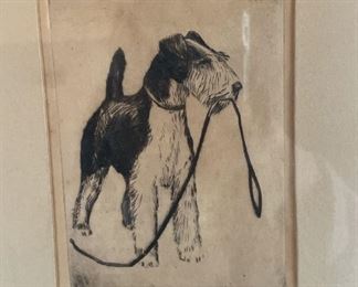 Pencil Signed Stewart Robertson Etching