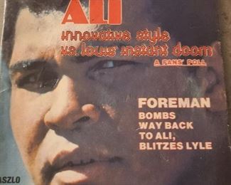 Vintage boxing magazine