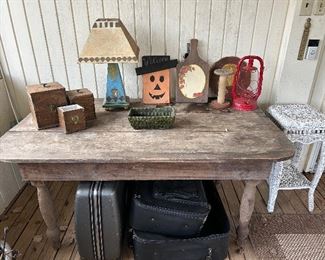 Antique farm table 