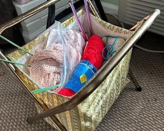 Vintage basket holder 