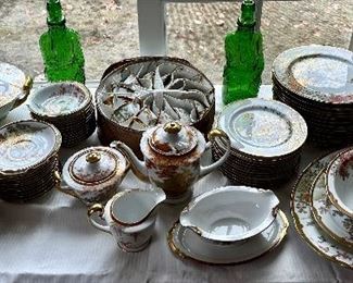 Soko China Hand Painted Dinner Service for 12