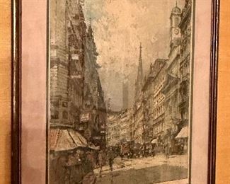 "Munich Street Scene" by Luigi Kasmir 233/250