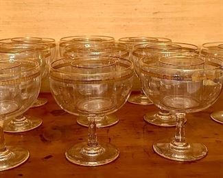 Vintage Shrimp Cocktail Cups with Inserts