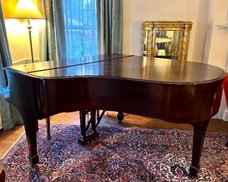 (SOLD!!!) Mid-20th Century Steinway baby grand piano, model no. 313257 M and U3806. This item is available for pre-sale and we can show you the piano on Friday, February 17th. Please call for appointment.