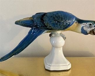 Royal Dux Blue Parrot