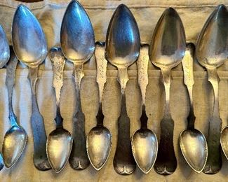 Coin Silver Spoon Set (1830 - 1840)