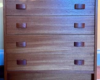 Domain MCM Teak Four Drawer Chest