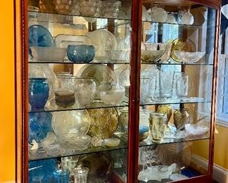 (2) Lighted Display Cabinets FILLED with Verlys Glass!