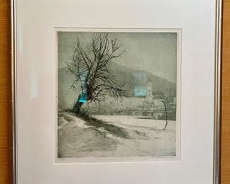 Signed Etching