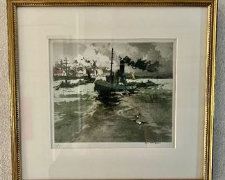 "Tugboat" Signed Higgins