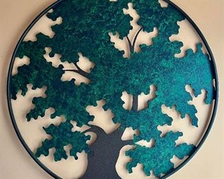 Wall Decor Metal Tree Sculpture