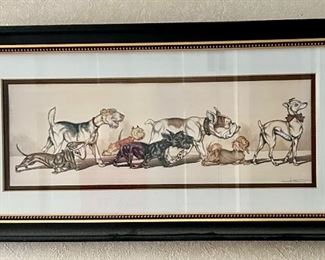 "Dirty Dogs of Paris" Framed Print
