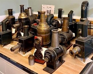 Antique Magic Lanterns by Ernst Plank - early movie entertainment!
