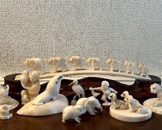Carved Bone Figurines