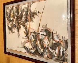 Abstract Watercolor Signed W. Kamys '64