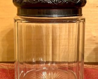 Monogrammed Sterling Silver Canister