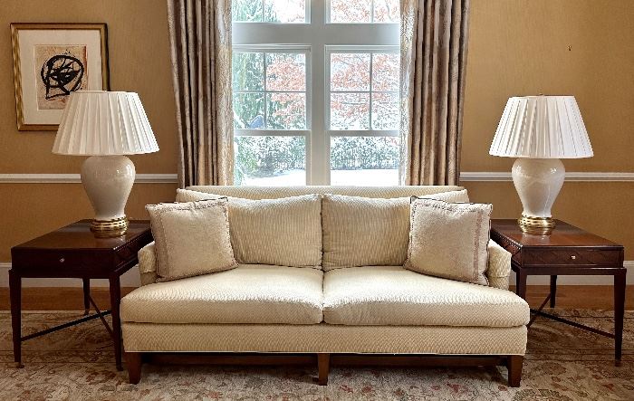 So pretty! End tables and lamps not for sale.