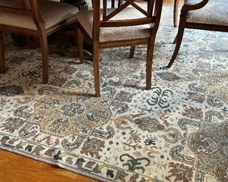 Gorgeous Wool Rug (beige, brown, yellow, green)