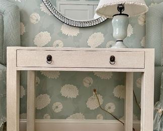 Linen Wrapped Laquer Desk