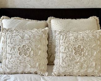 (4) Decorative Down Pillows
