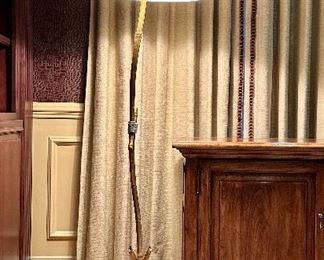 Iron Floor Lamp with 22K Gold Finish