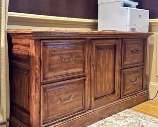 Credenza with File drawers and storage