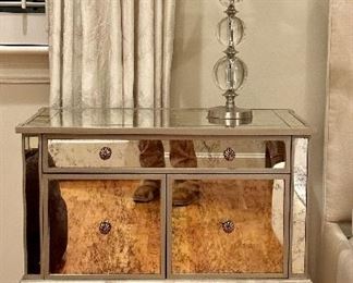 Mirrored Nightstand