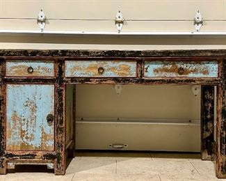 Mohr-McPherson Distressed Console with Three Drawers