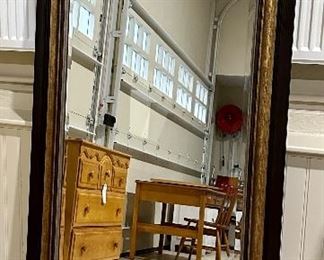 Large Rectangle Mirror with Black Frame
