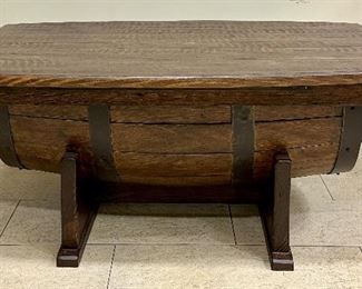 Reclaimed Wine Barrel Coffee Table