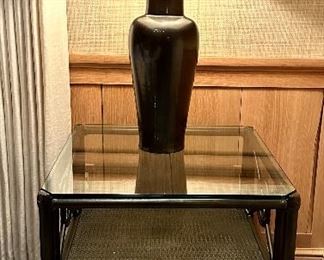 (2) McGuire Newport Side Tables