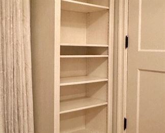 Linen Wrapped Laquer Bookcase