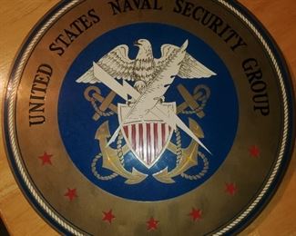 Navy Wall Plaque