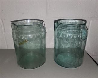 Vintage Pile LeClanche Battery Jars