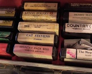 Vintage country 8-track tapes