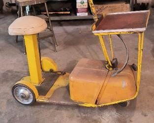 Unusual vintage scooter