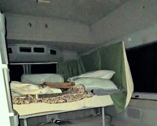 Sleeping quarters in van